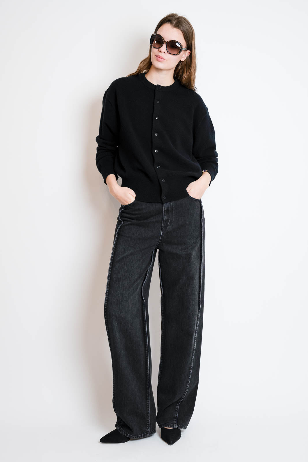 Extreme Cashmere, Cardigan Luce in Raven