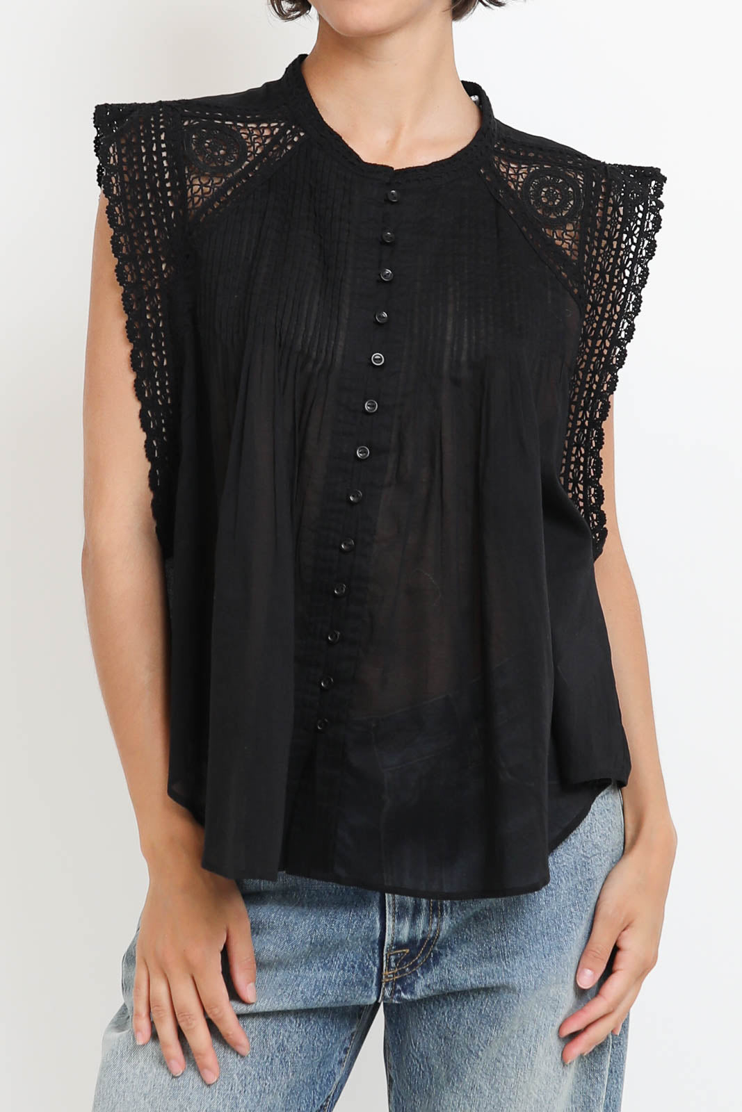 Bluse Gresia in Schwarz