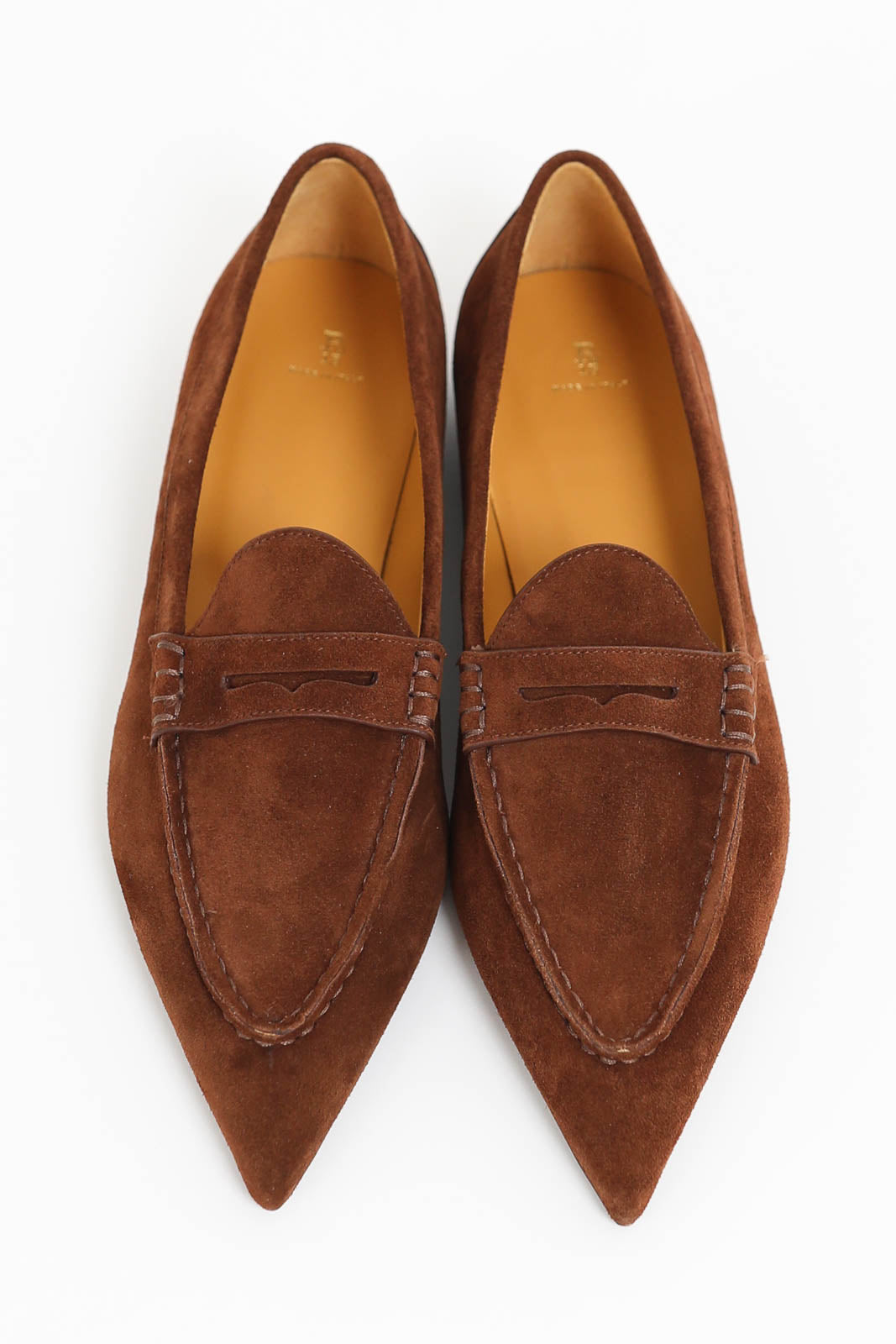 Loafer Pointed Toe in Brown Suede