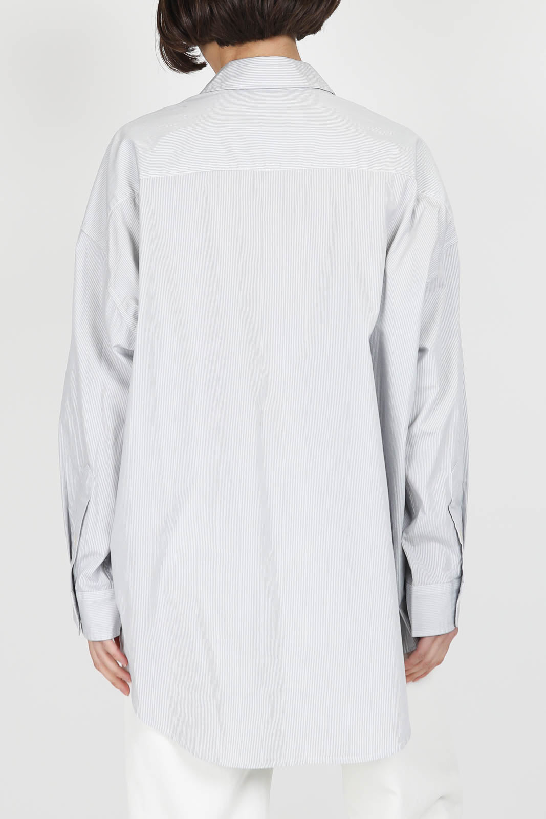 Bluse Oxford in Blue Pin Stripe