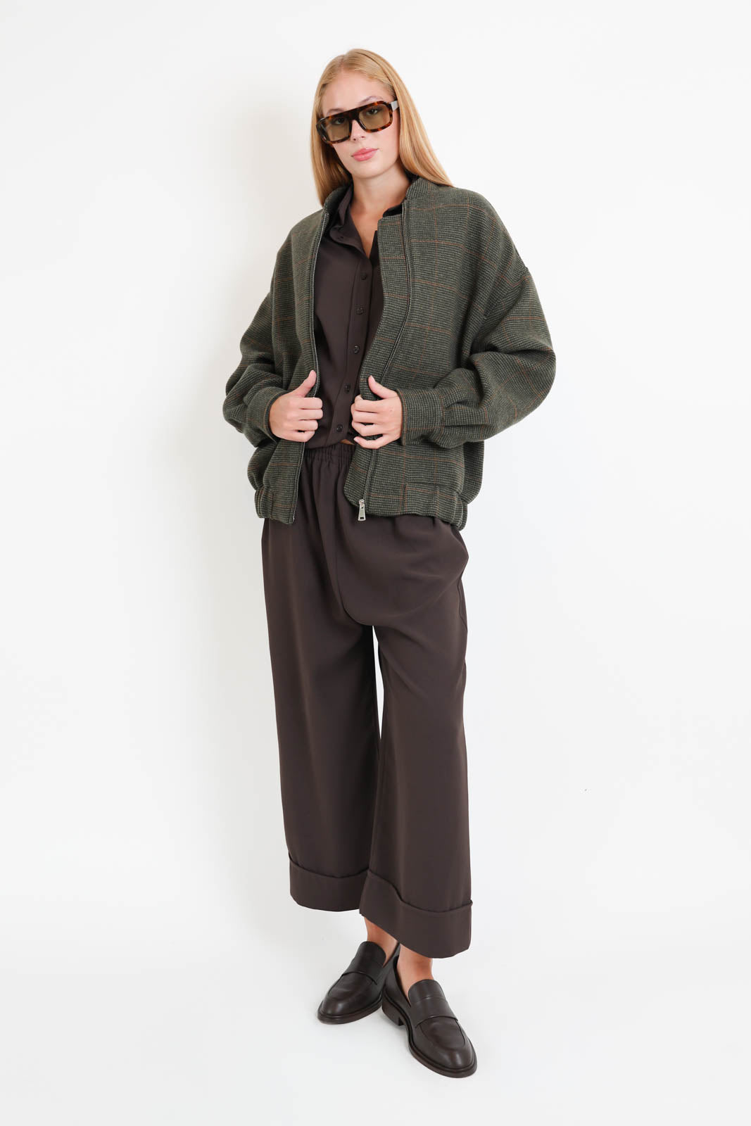 Atelier 1985, Jacke Leonardo in Khaki Kariert