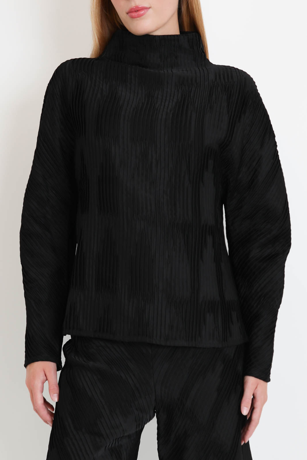 Rohe, Top Plisse Shaped in Schwarz