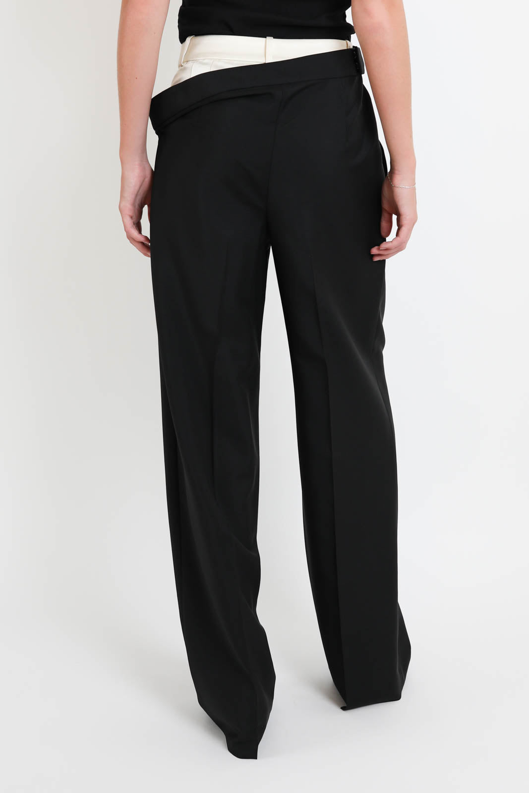 Rohe, Hose Double Waistband in Schwarz
