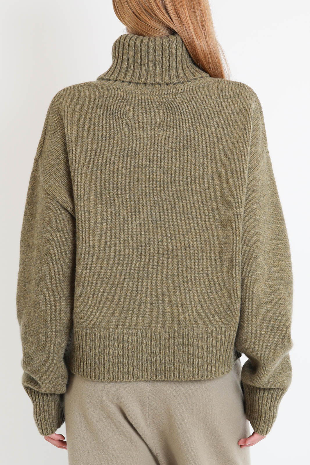 Extreme Cashmere, Pullover Crop Xtra in Hunter