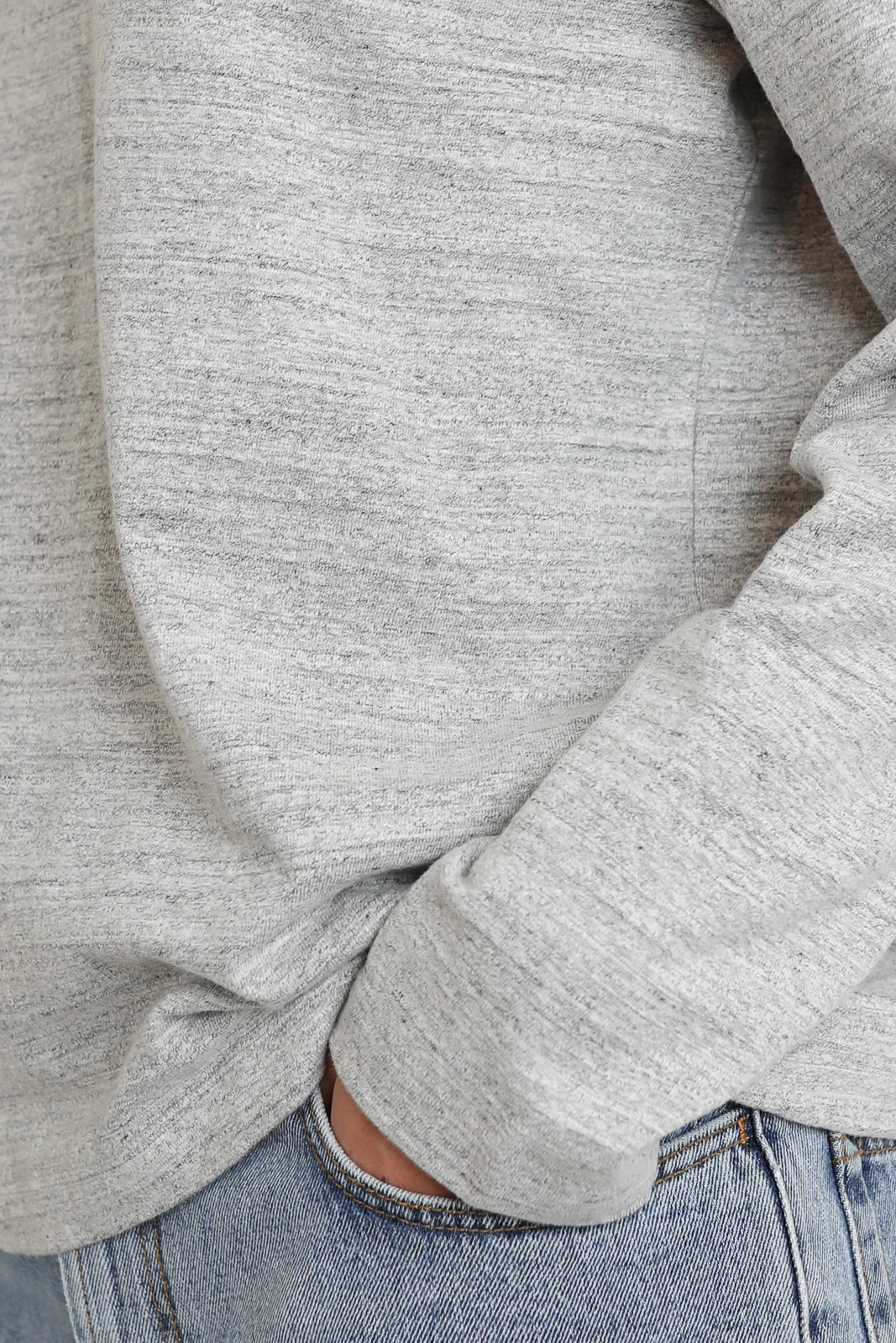 Rohe, Sweatshirt Japanese Mouline in Grau