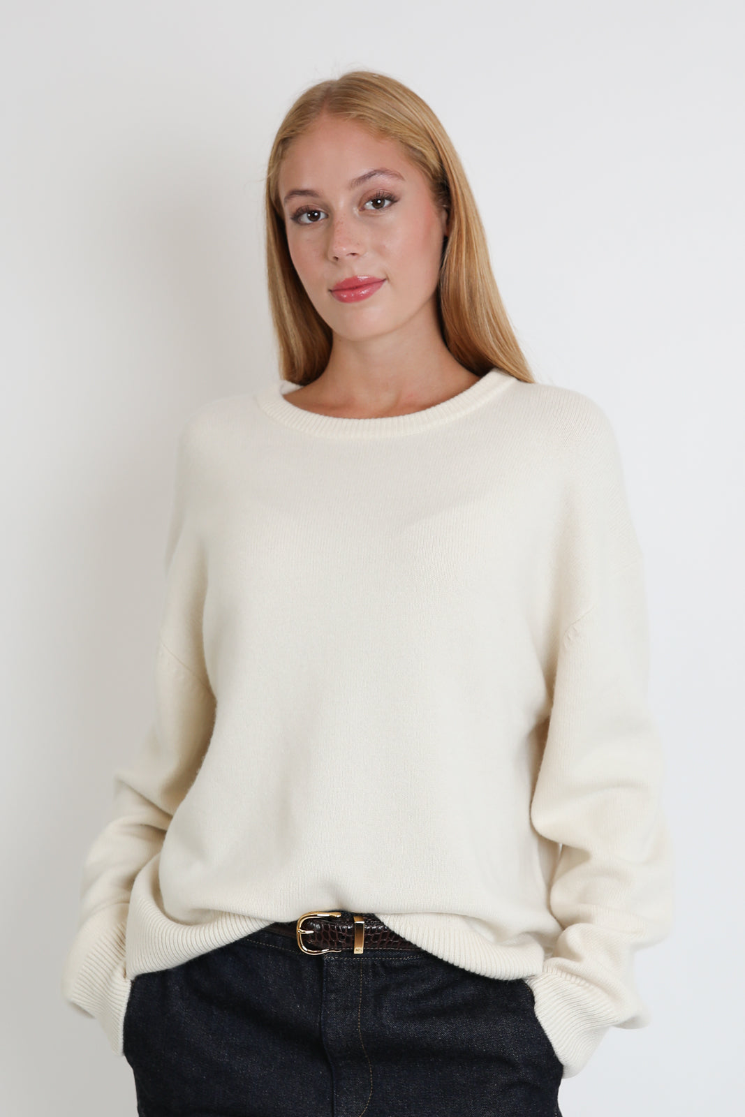 Extreme Cashmere, Pullover Mike in Cream