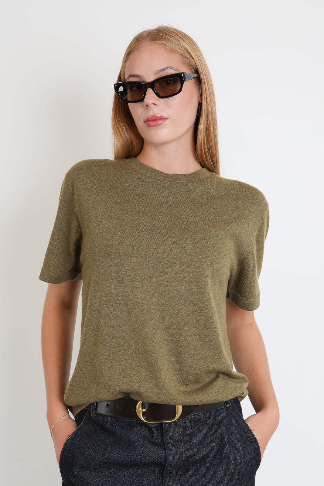 Extreme Cashmere, T-Shirt Cuba in Hunter