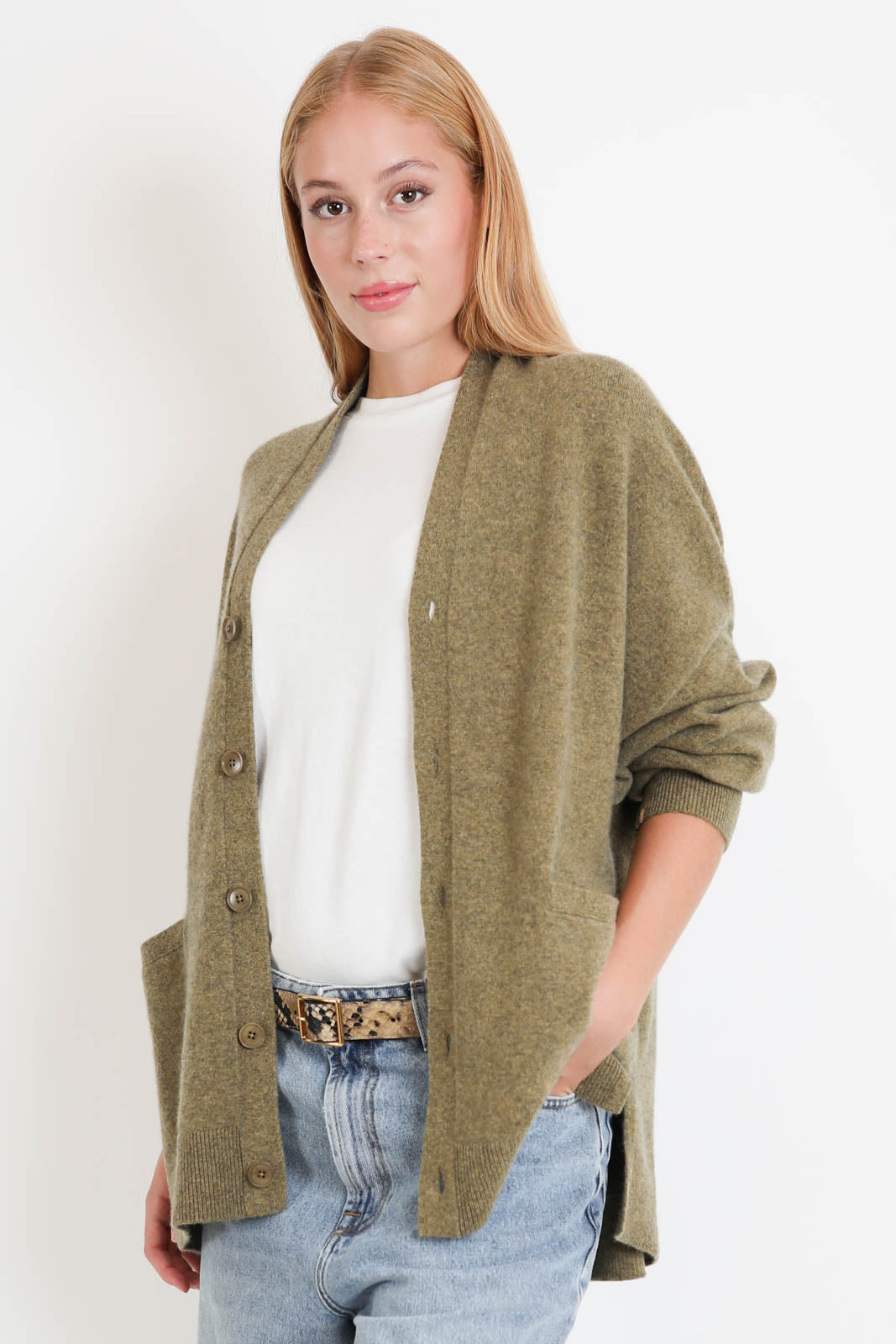 Extreme Cashmere, Cardigan Tokio in Hunter
