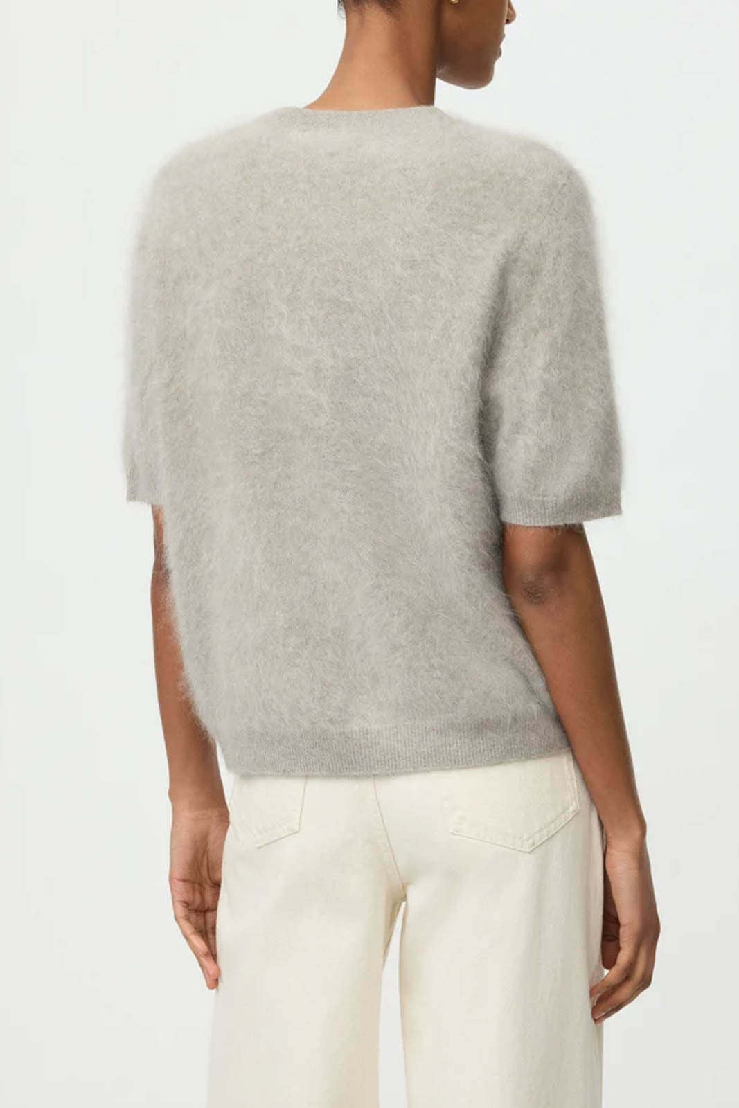 Soft Goat, Pullover Brushed in Greige