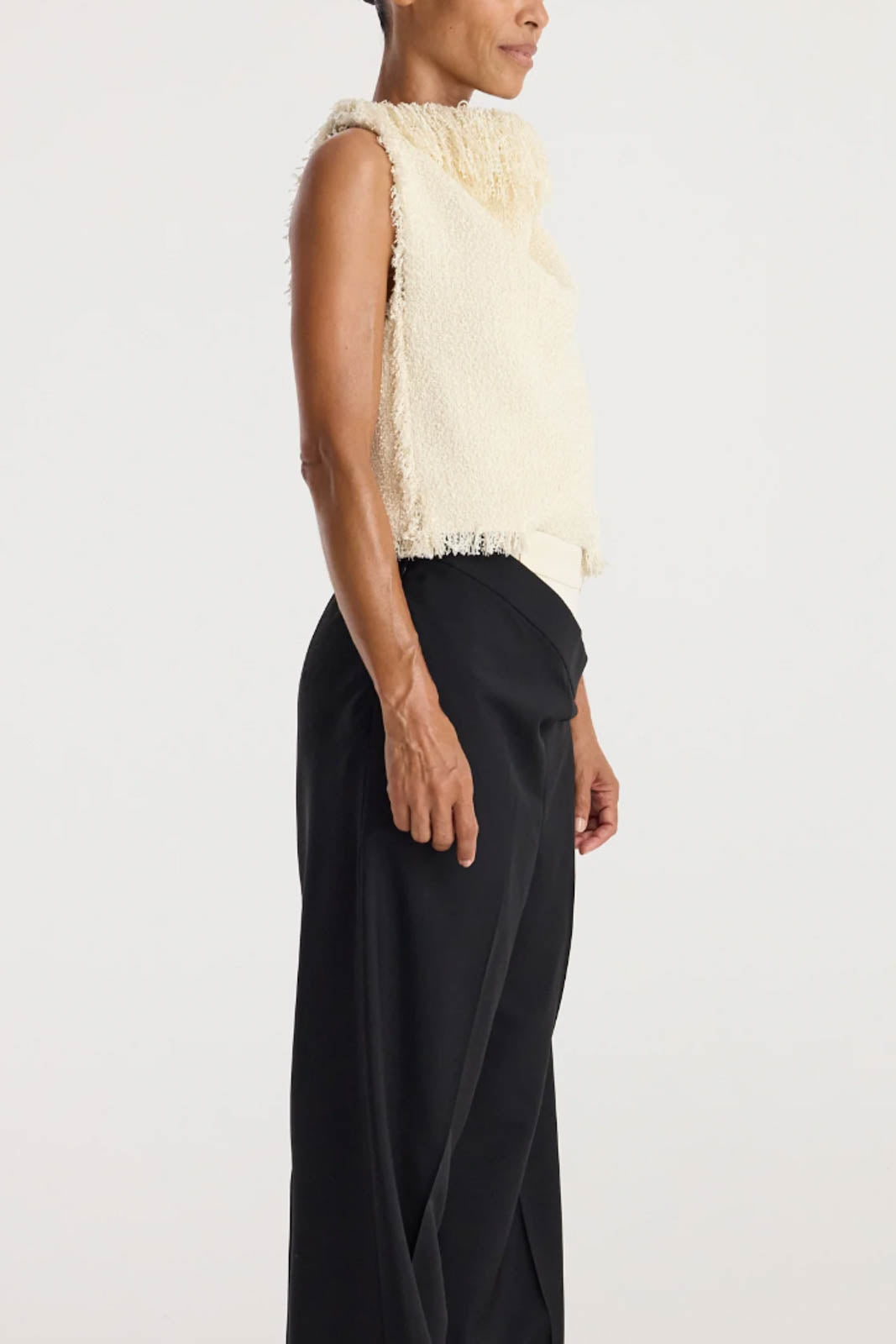 Róhe, Top Textured in Cream