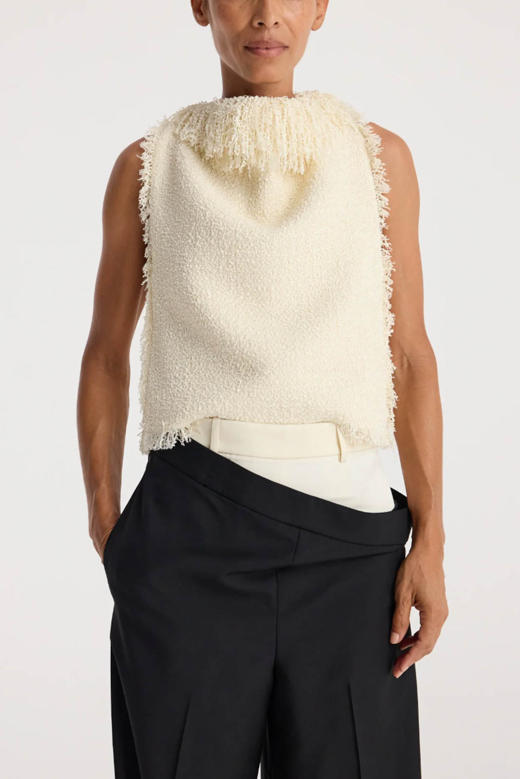 Róhe, Top Textured in Cream