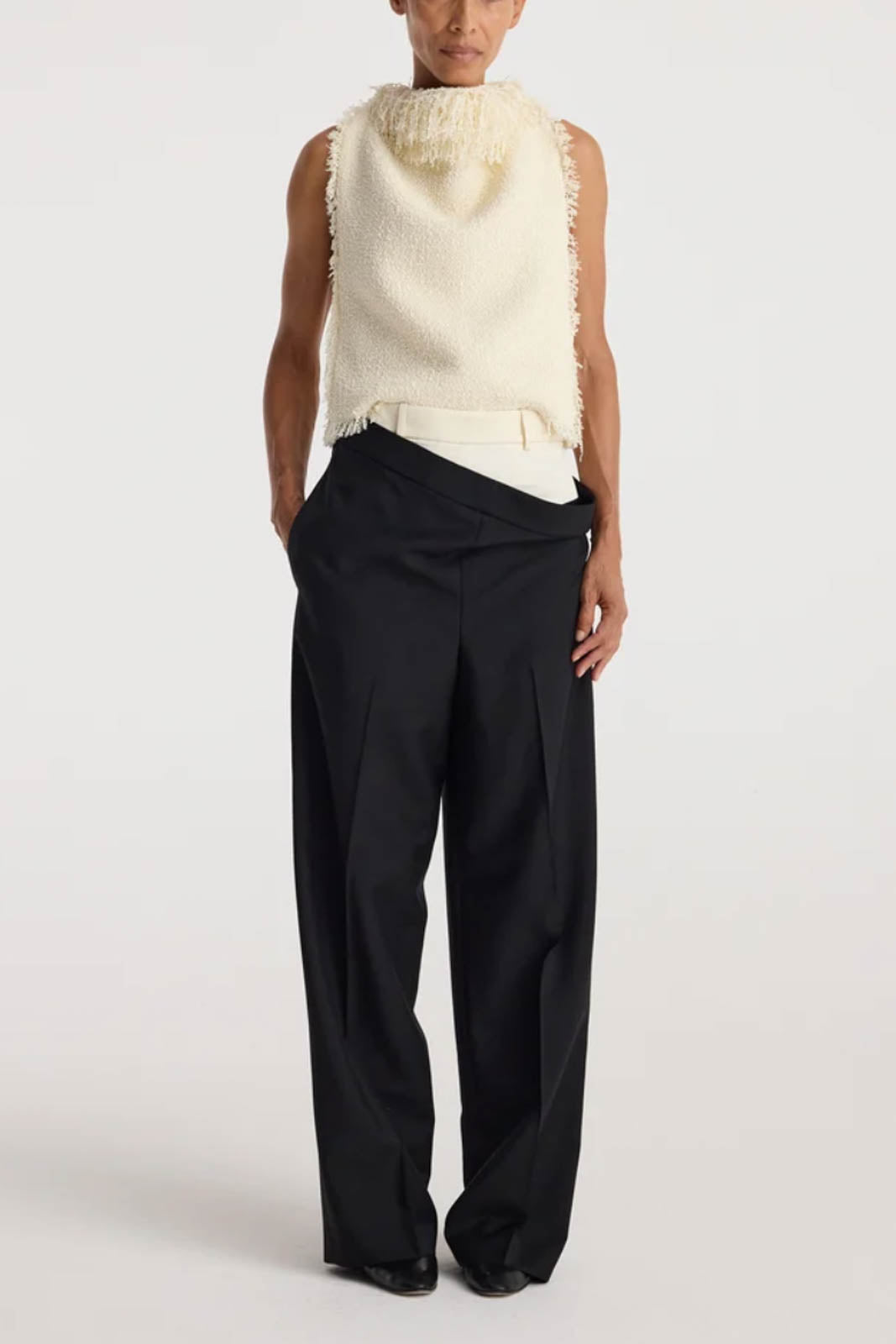 Róhe, Top Textured in Cream