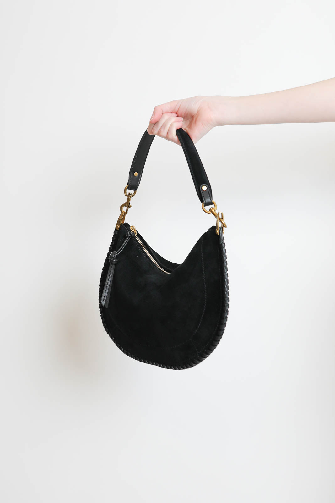 Isabel Marant, Tasche Oskan Soft Zip in Schwarz