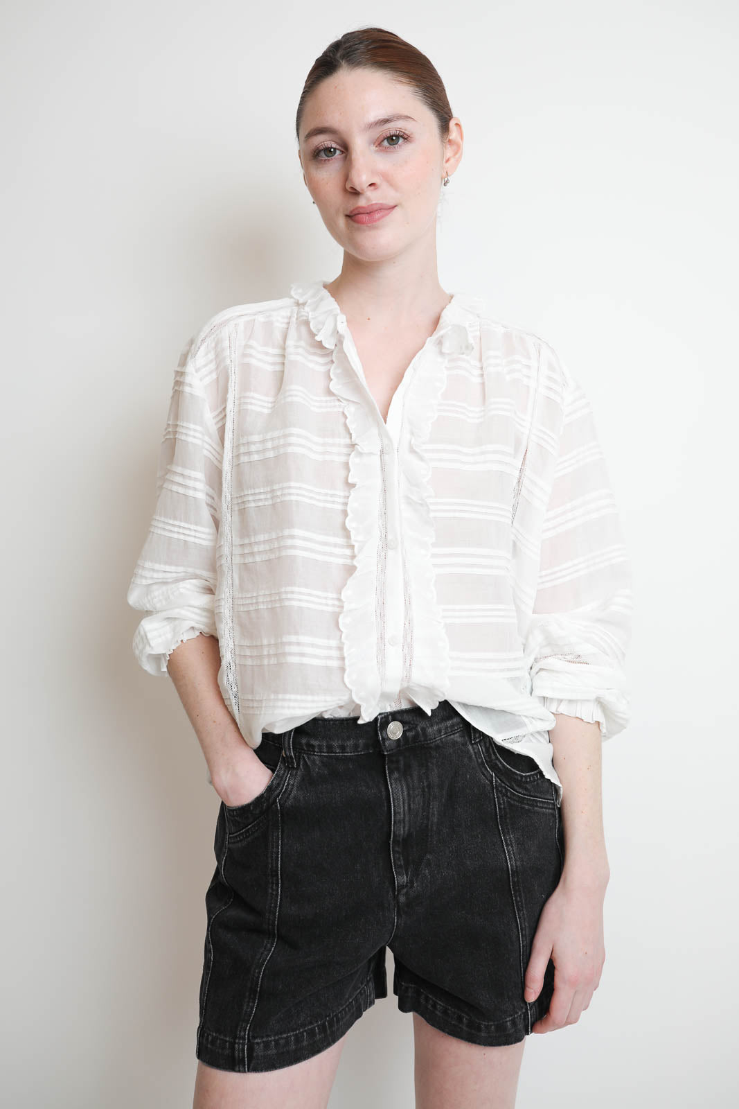Marant Etoile, Bluse Peline in Weiss