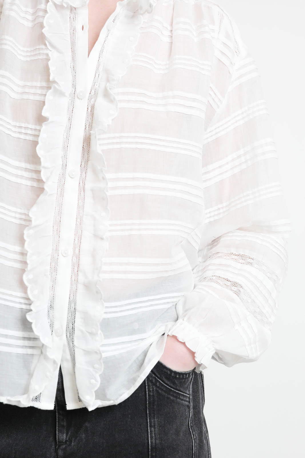 Marant Etoile, Bluse Peline in Weiss