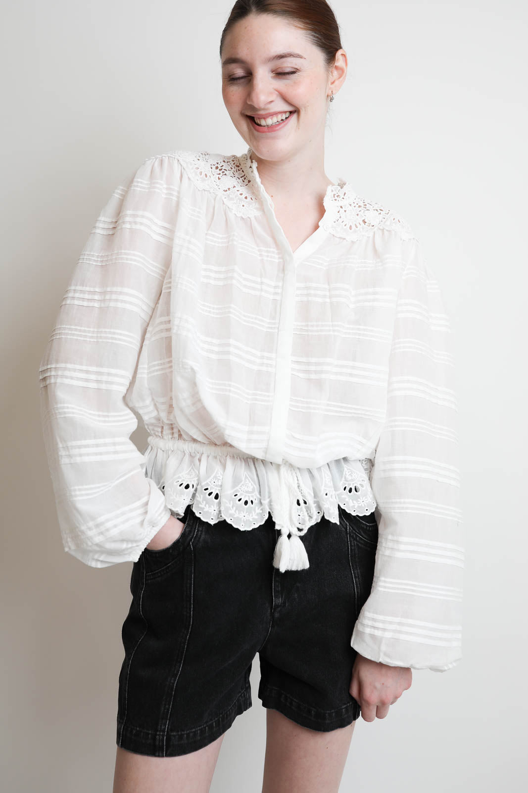 Marant Etoile, Bluse Polly in Weiss