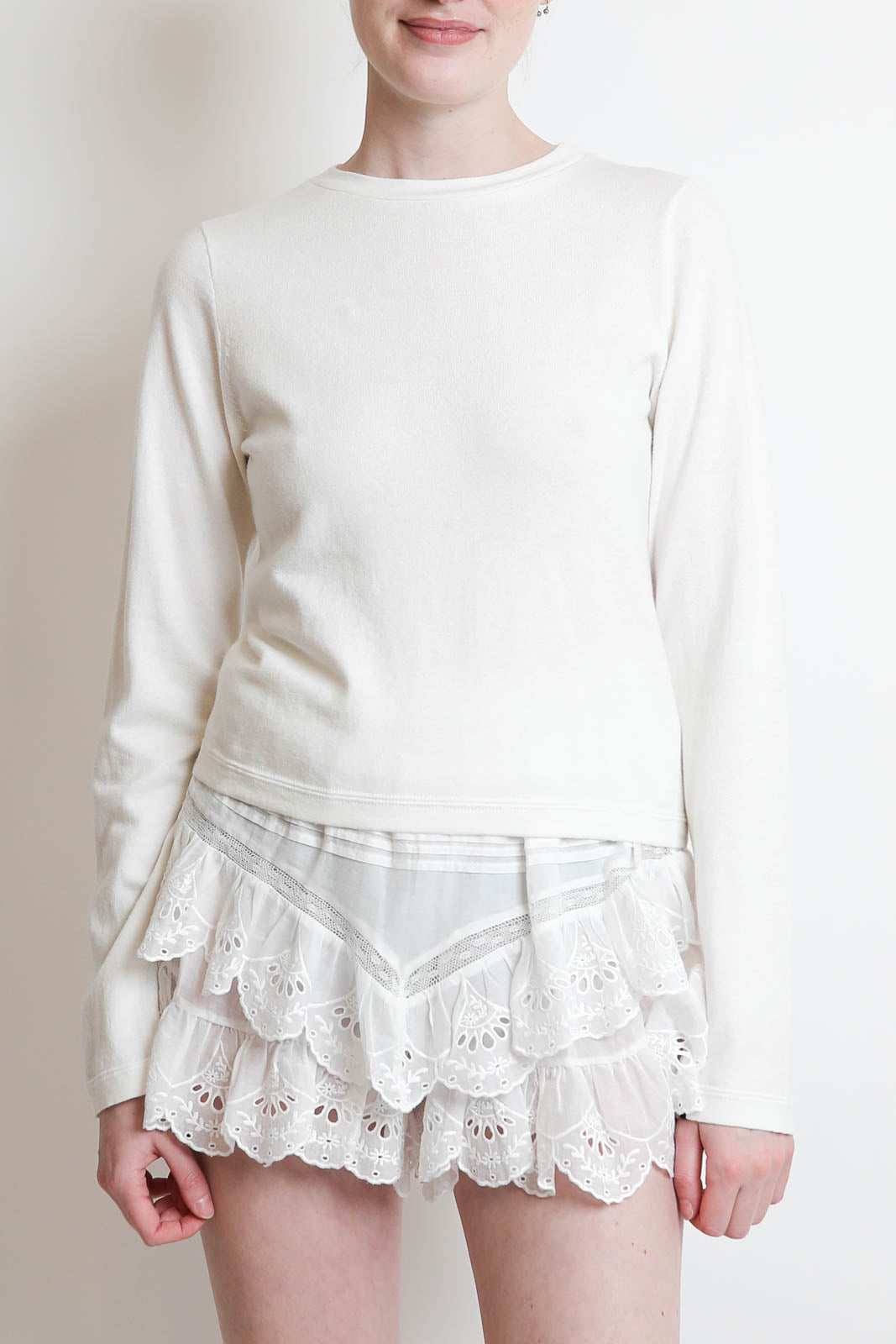 Extreme Cashmere, long sleeve shirt Lisa in Snow