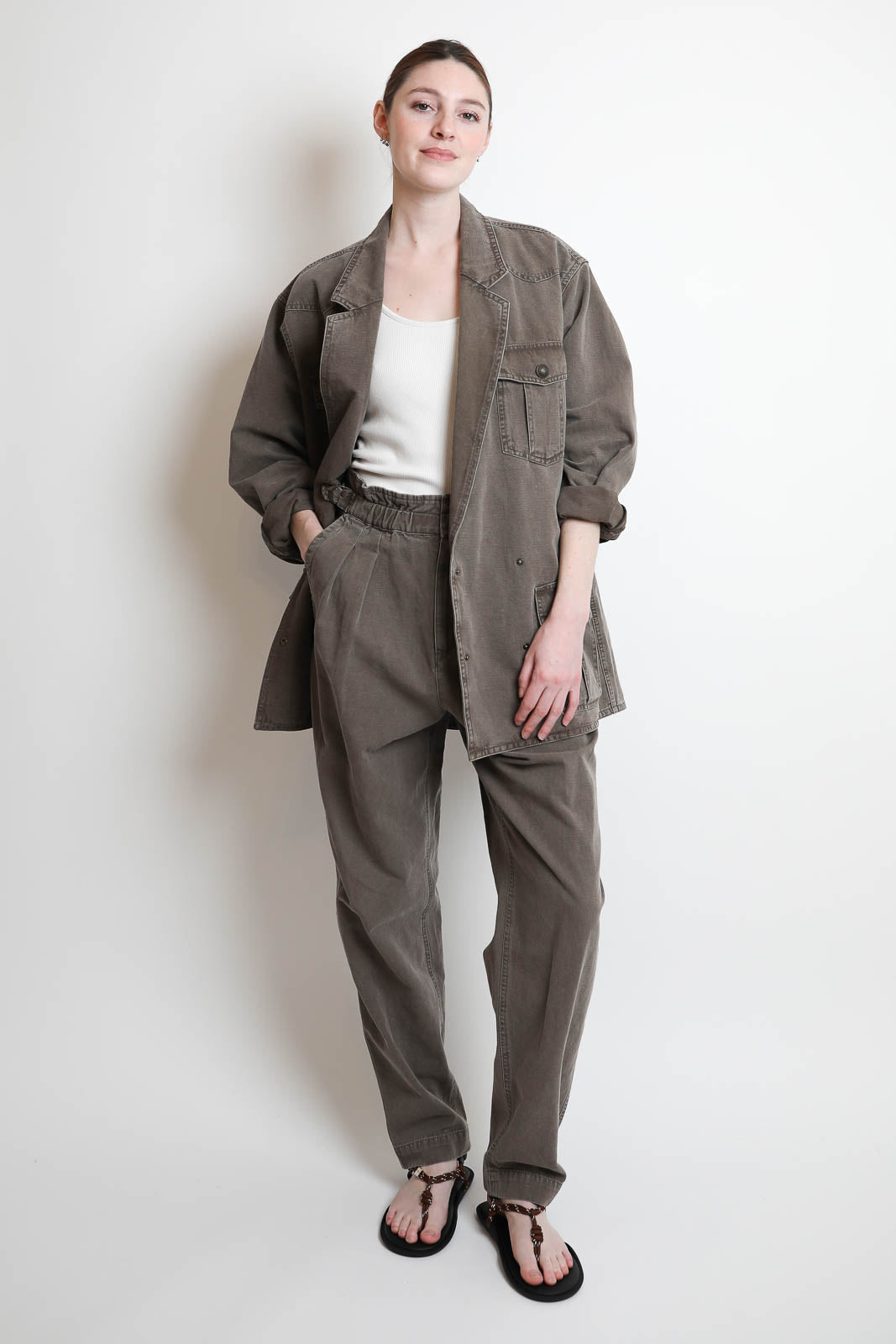 Marant Etoile, Hose Neriah in Dark Bronze