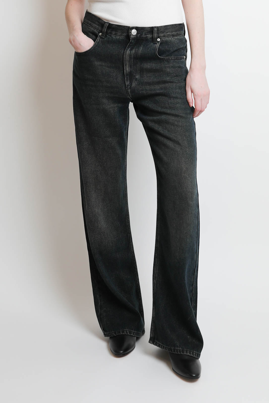 Isabel Marant, Jeans Belvira in Dirty Blue