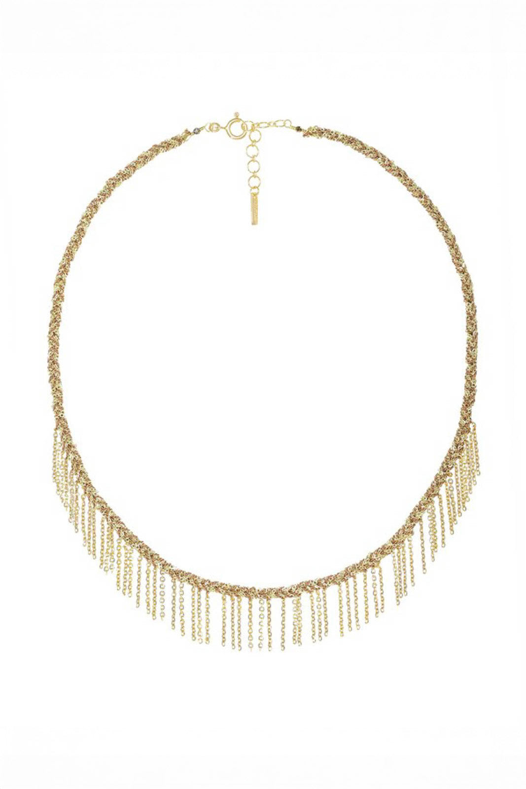 Necklace N°942 in gold/beige