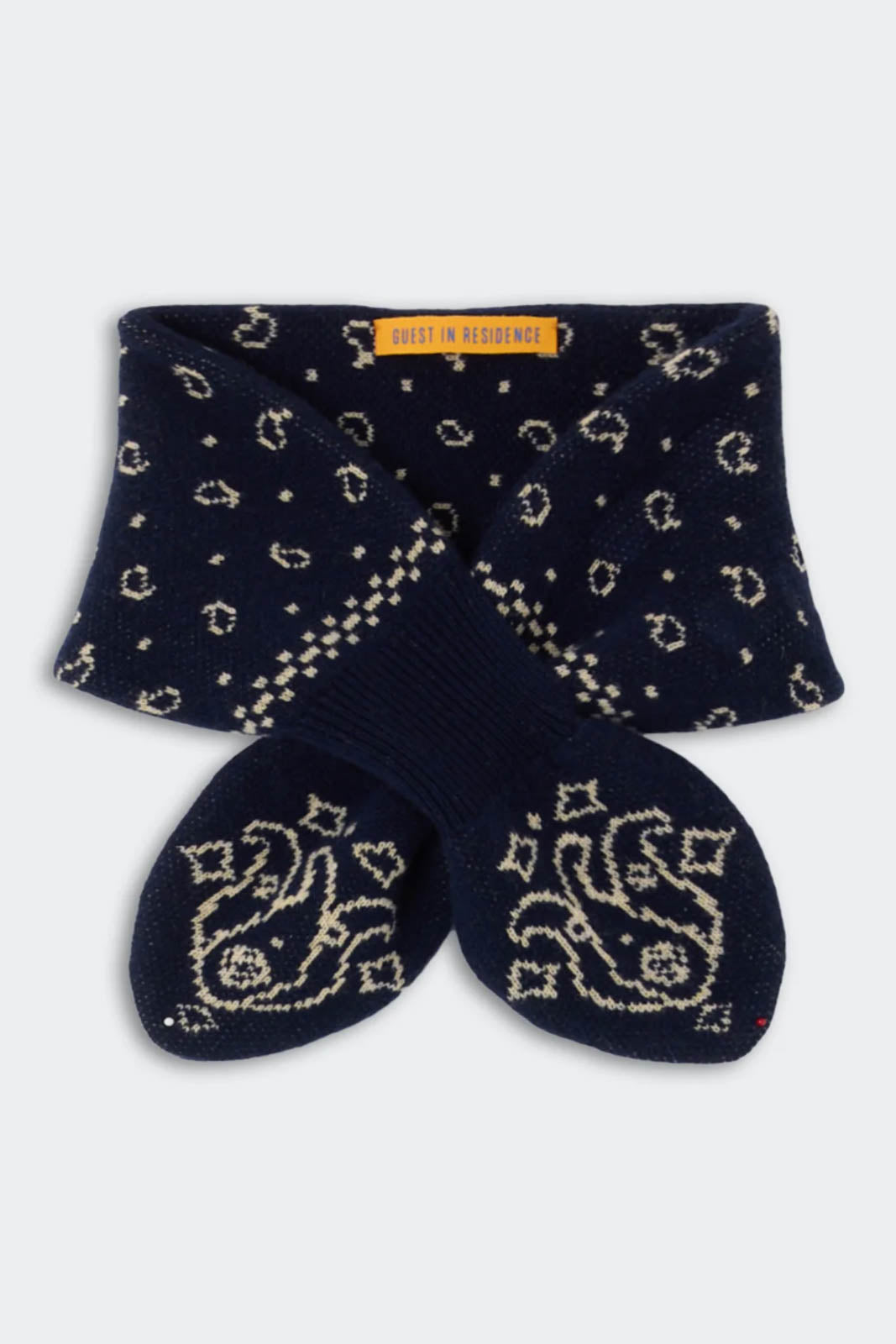 Guest in Residence, Schal Bandana Bowtie in Midnight/Butter