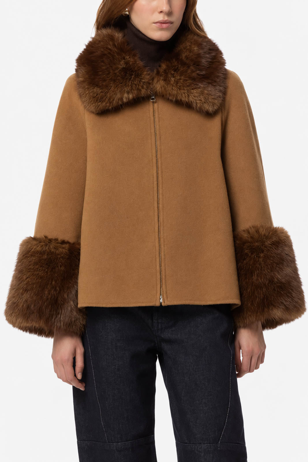 Apparis, Jacke Judie Wool in Camel/Mink