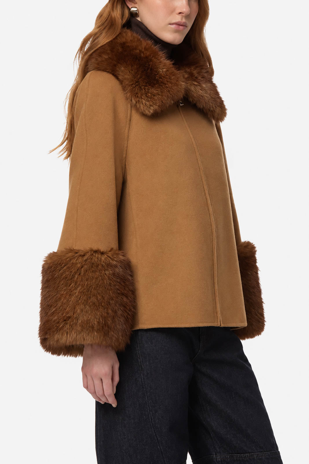 Apparis, Jacke Judie Wool in Camel/Mink