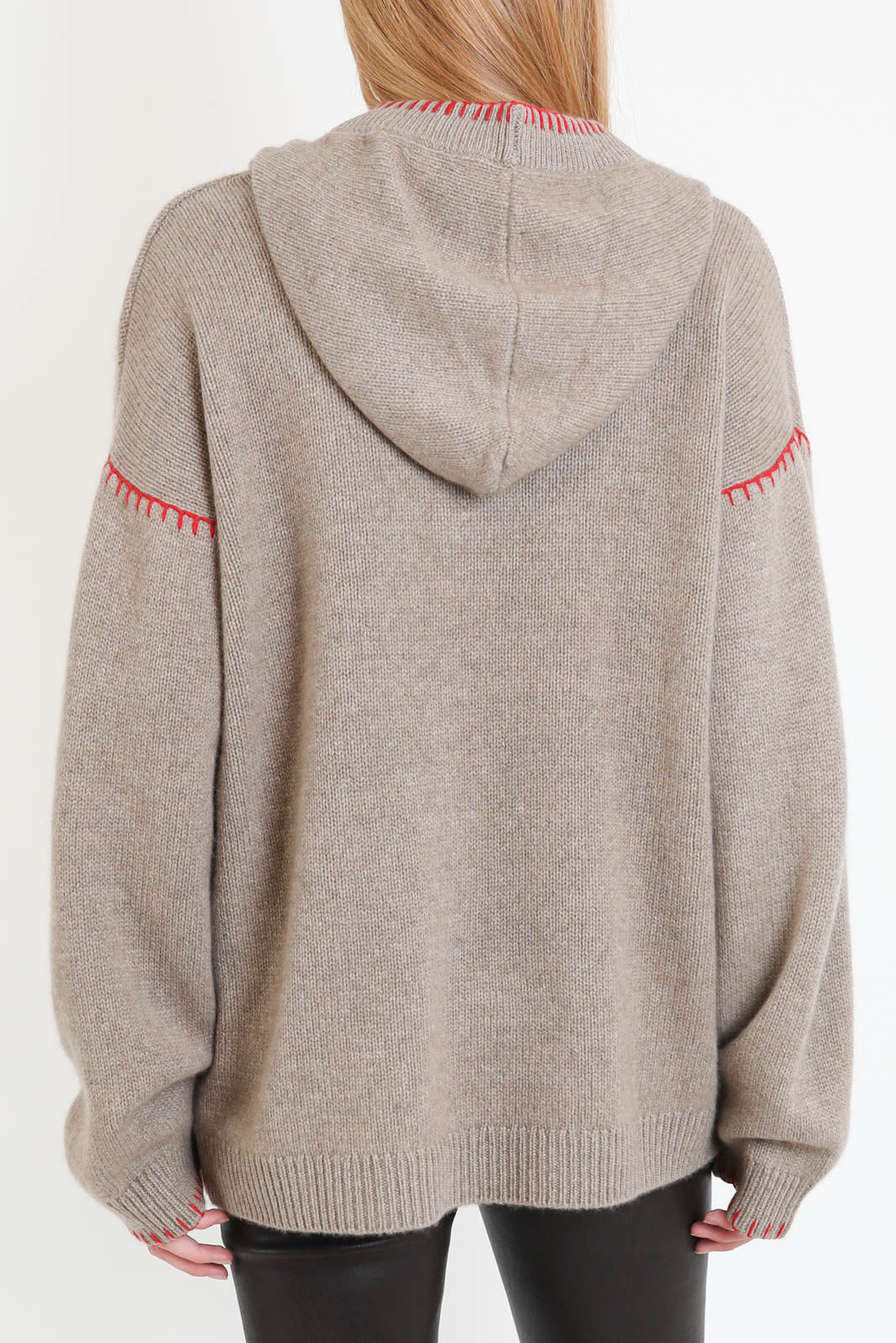 Baziszt, Pullover Kafti in Taupe