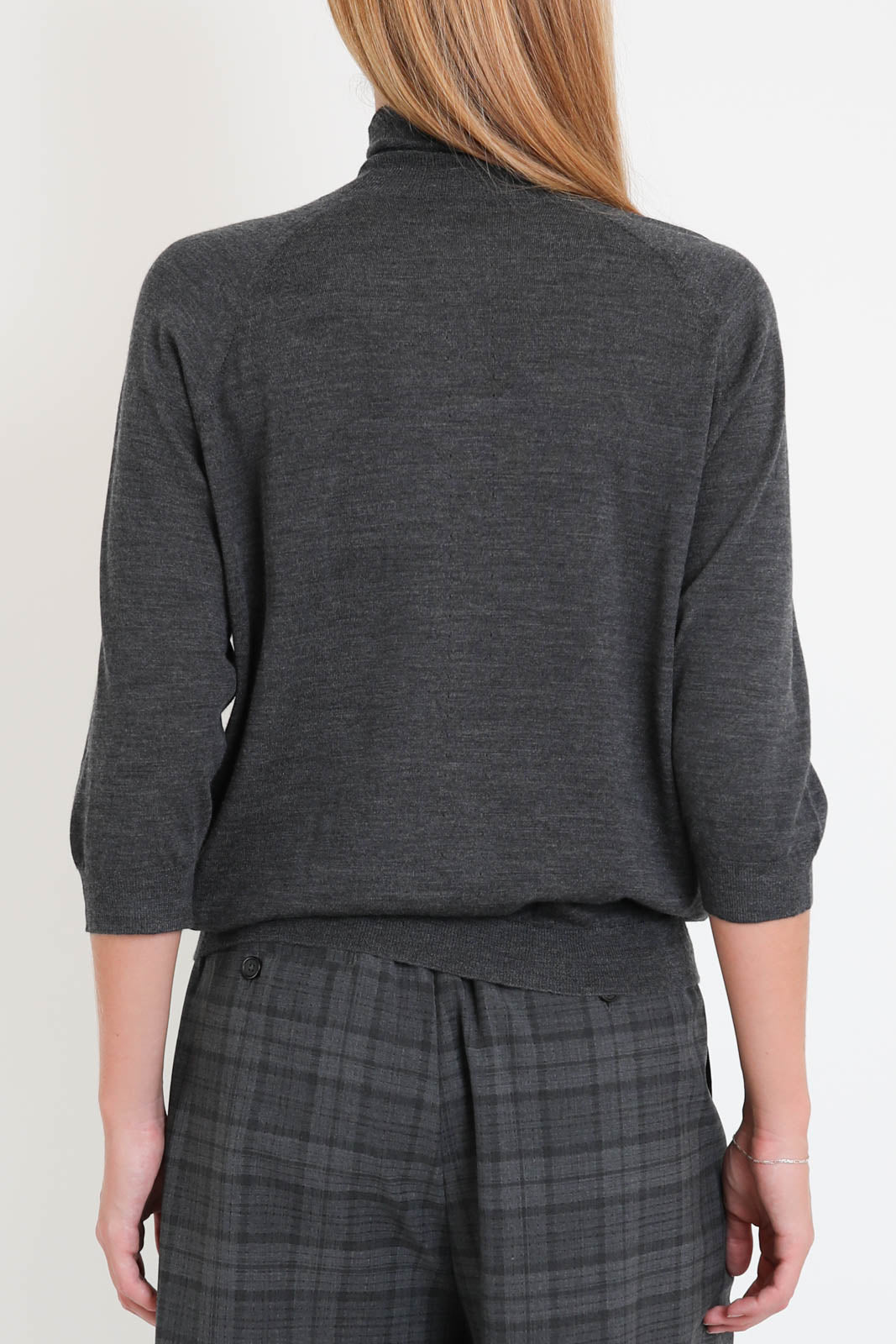 6397, Pullover Elbow Sleeve Turtle in Graphite