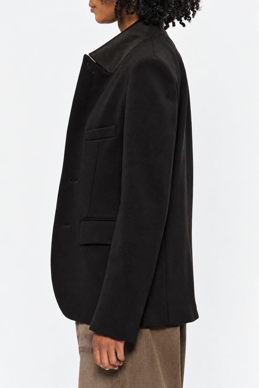 6397, Blazer Knit Sporting in Ebony