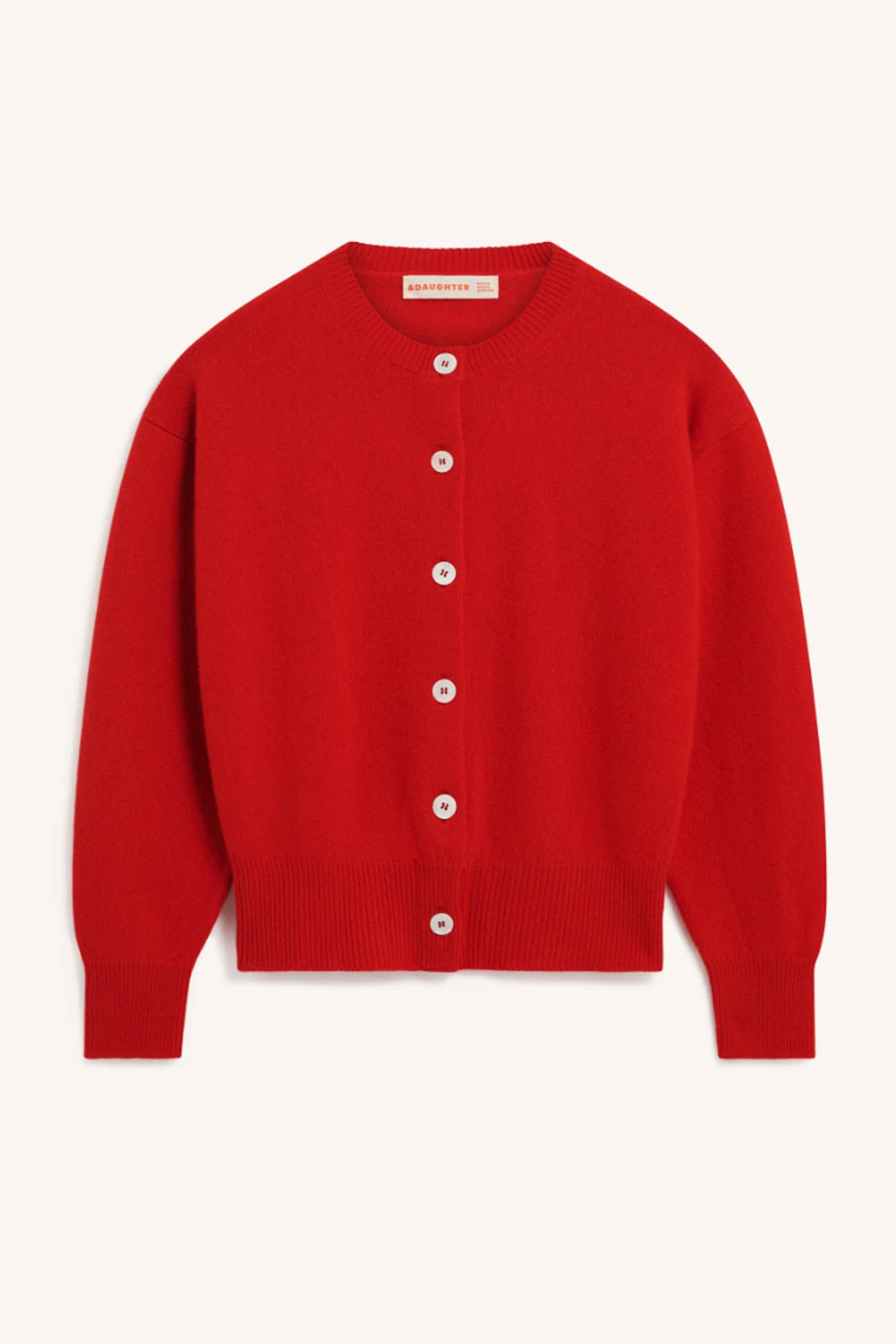 Cardigan Ada Crewneck in Poppy Red