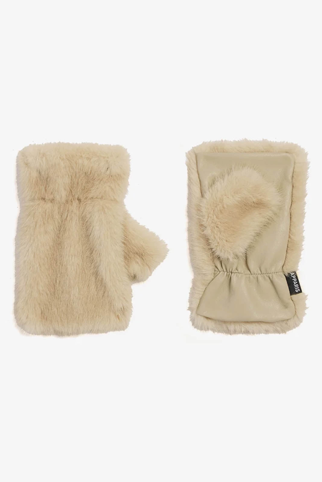Apparis, Handschuhe Harper Fingerless in Beige/Latte Multi