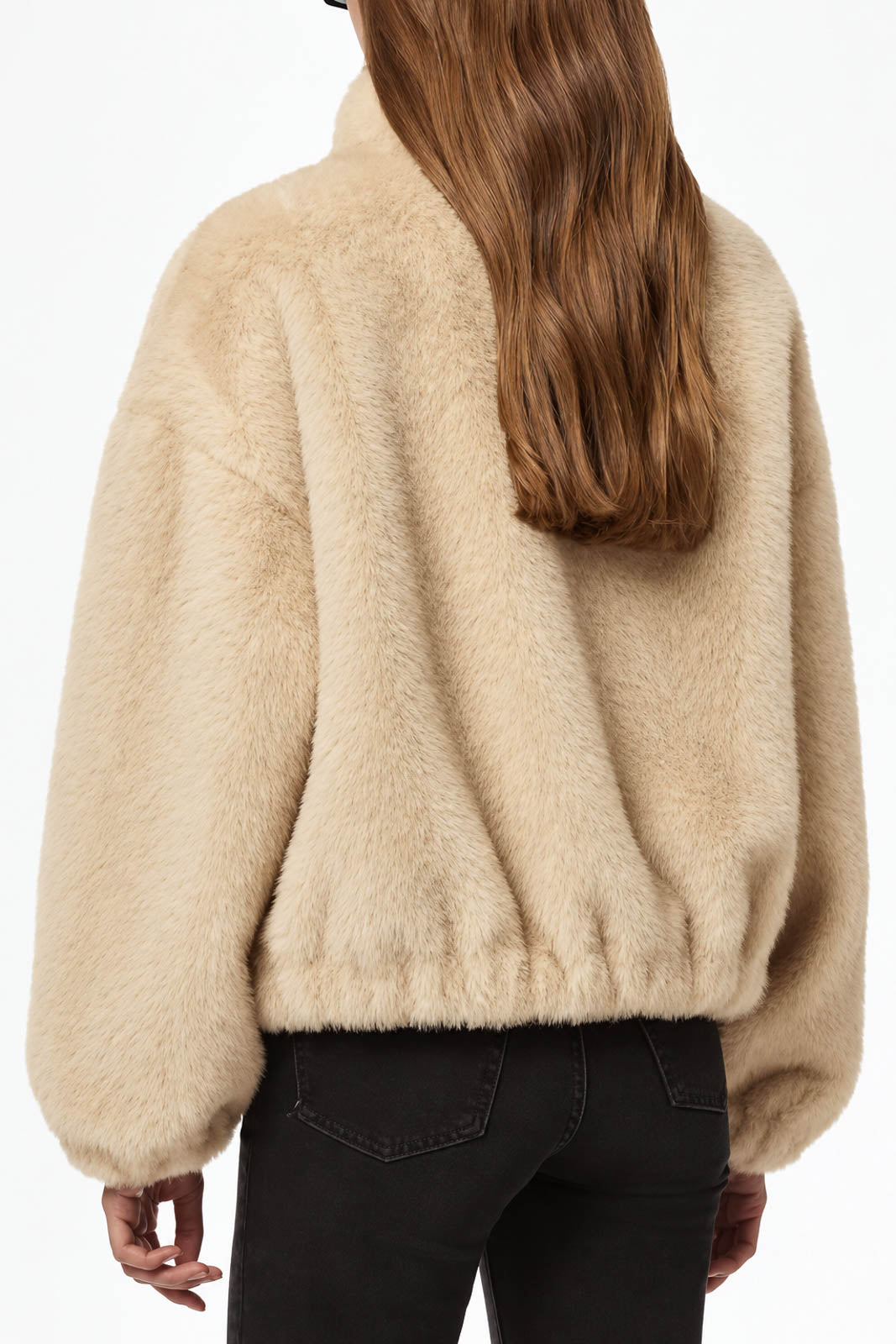 Apparis, Jacke/Bomber Iris Shaved Mink in Latte Multi