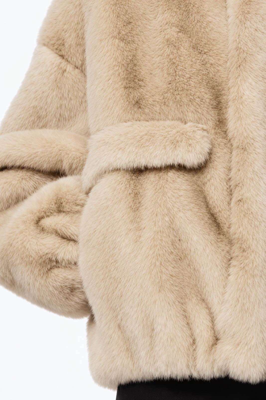 Apparis, Jacke/Bomber Iris Shaved Mink in Latte Multi