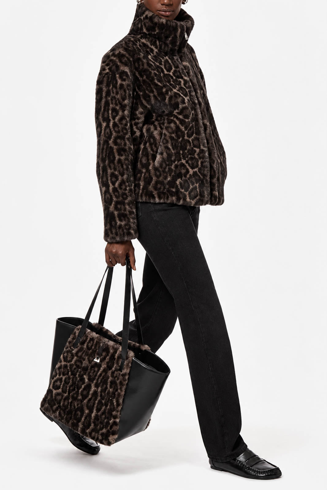 Apparis, Jacke Brooks Leopard in Dark Leopard