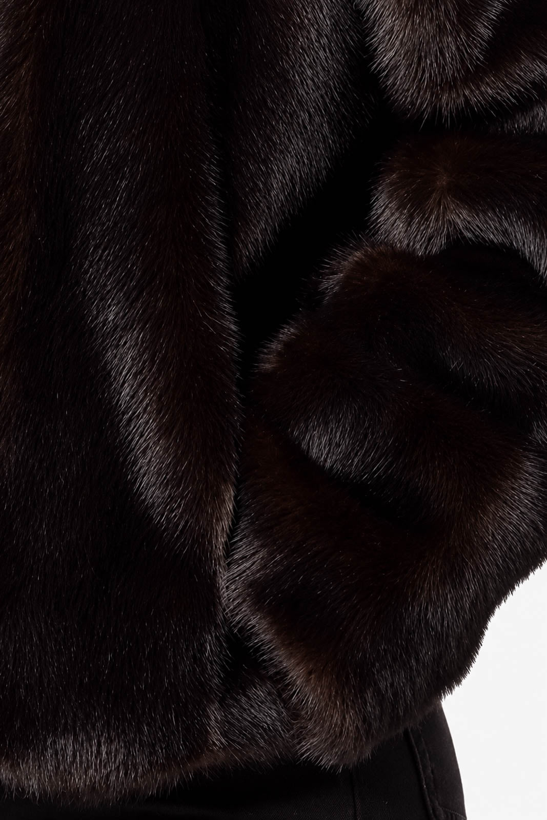 Apparis, veste Elis Shaved Mink en Noir Multi