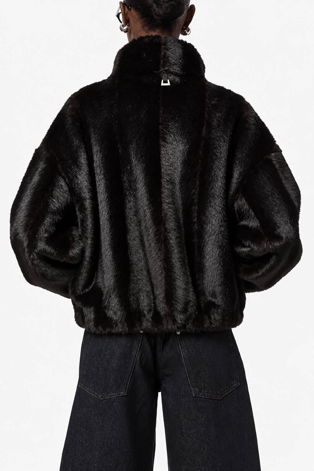 Apparis, Jacke/Bomber Iris Shaved Mink in Noir Multi