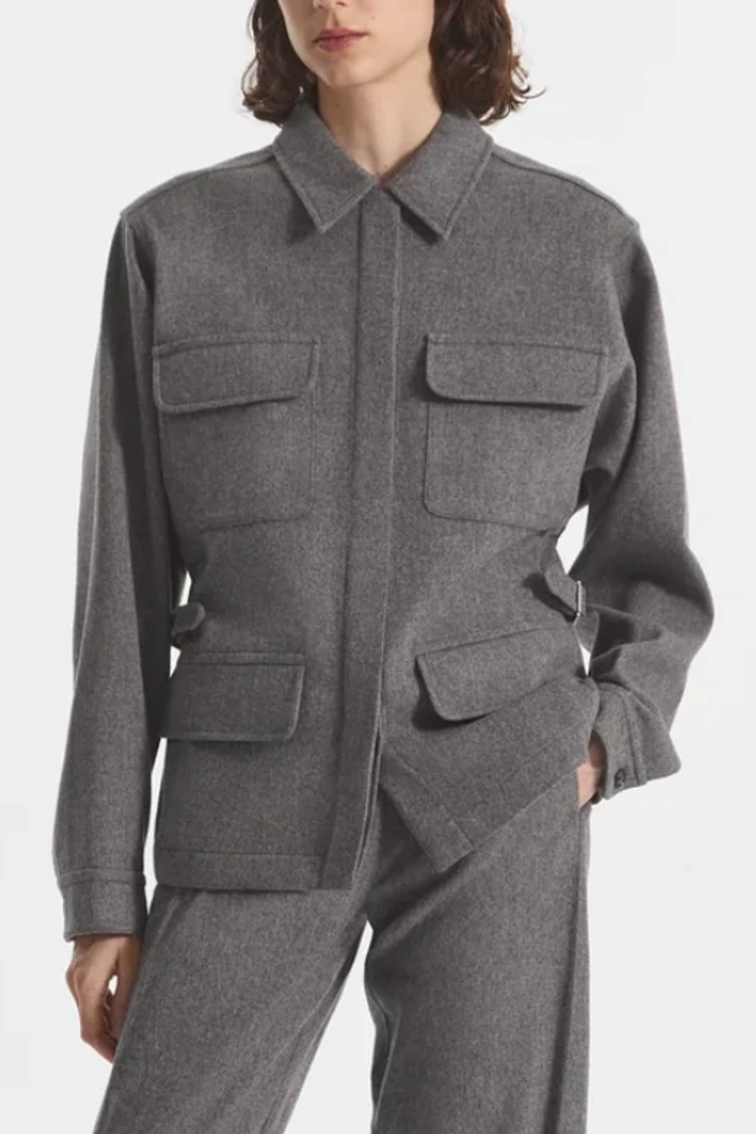 CO, Jacke Workwear in Grey Melange