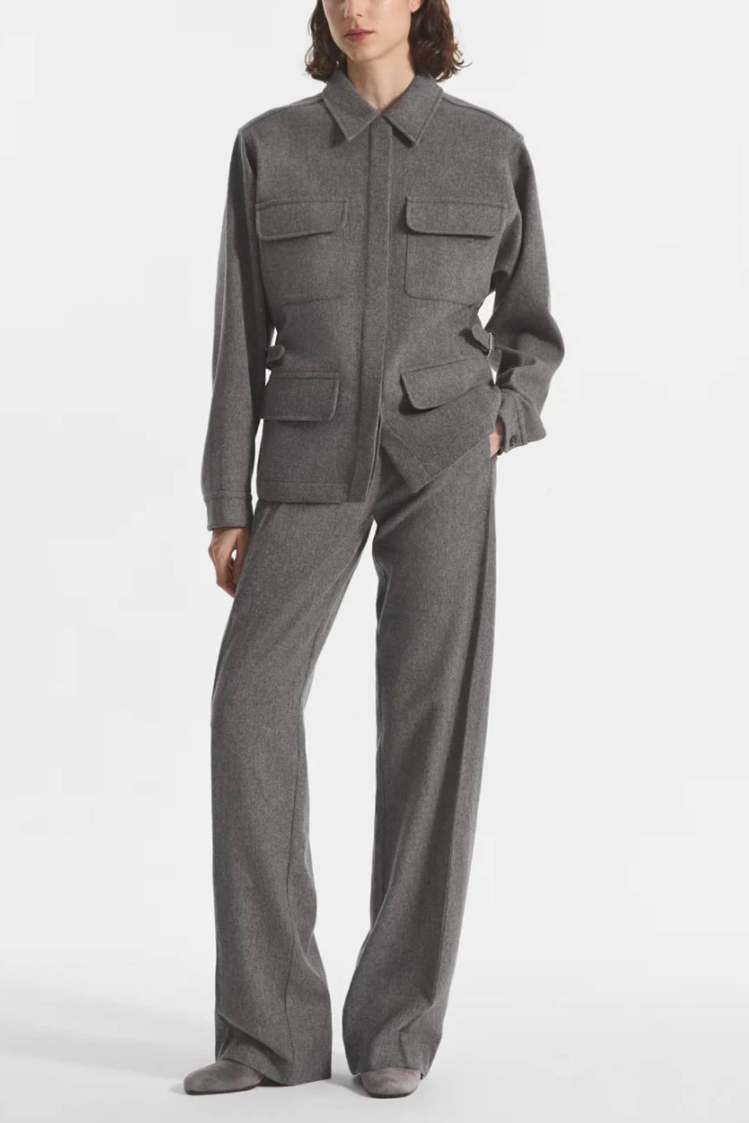 CO, Jacke Workwear in Grey Melange
