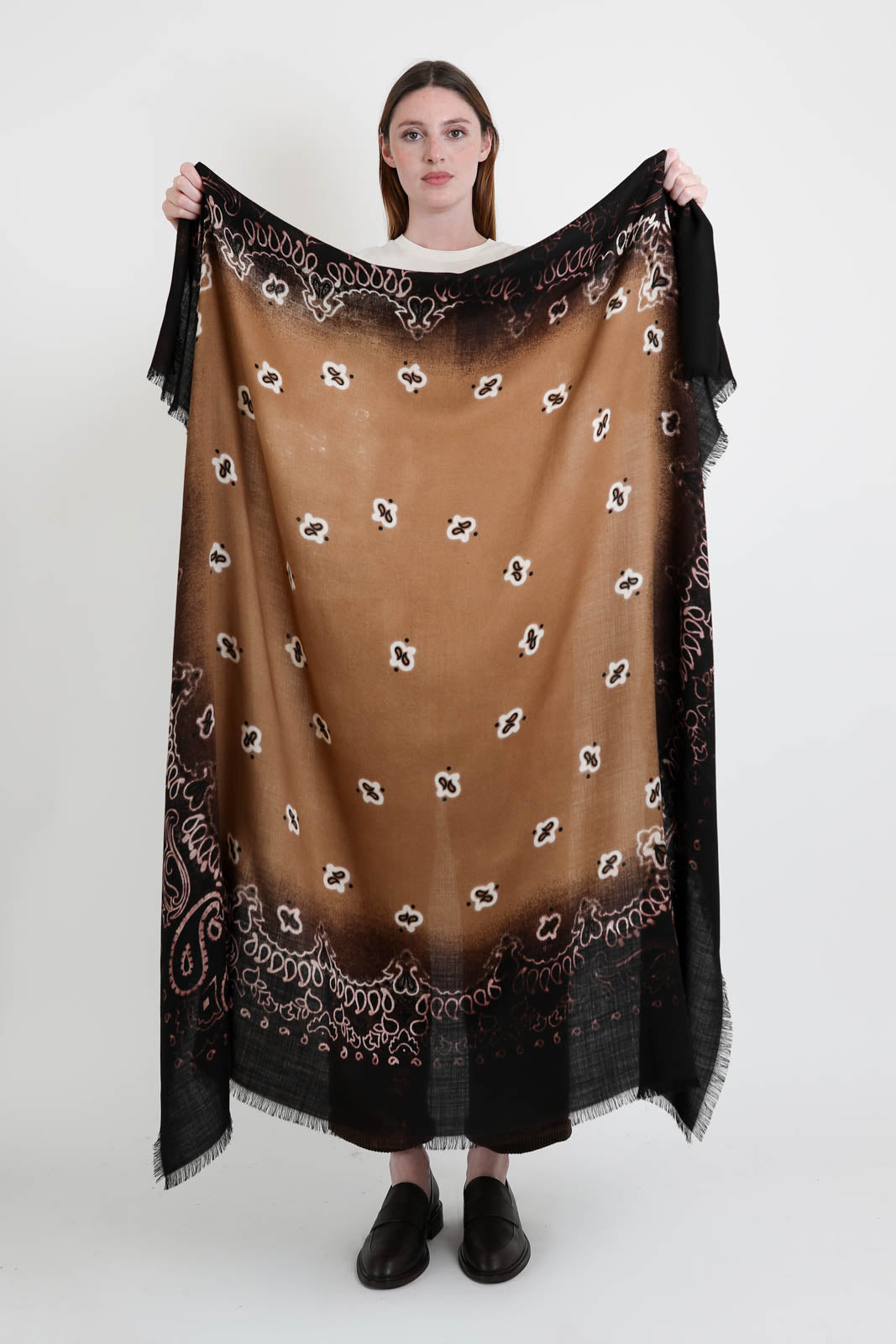 Destin, Schal Jil Quadra in Choco/Beige
