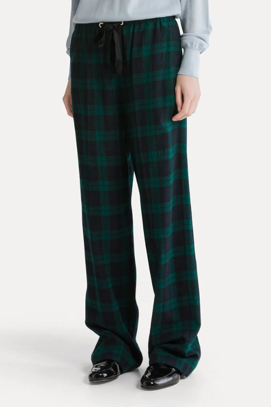 Forte Forte, Hose Highland Tartan in Woods