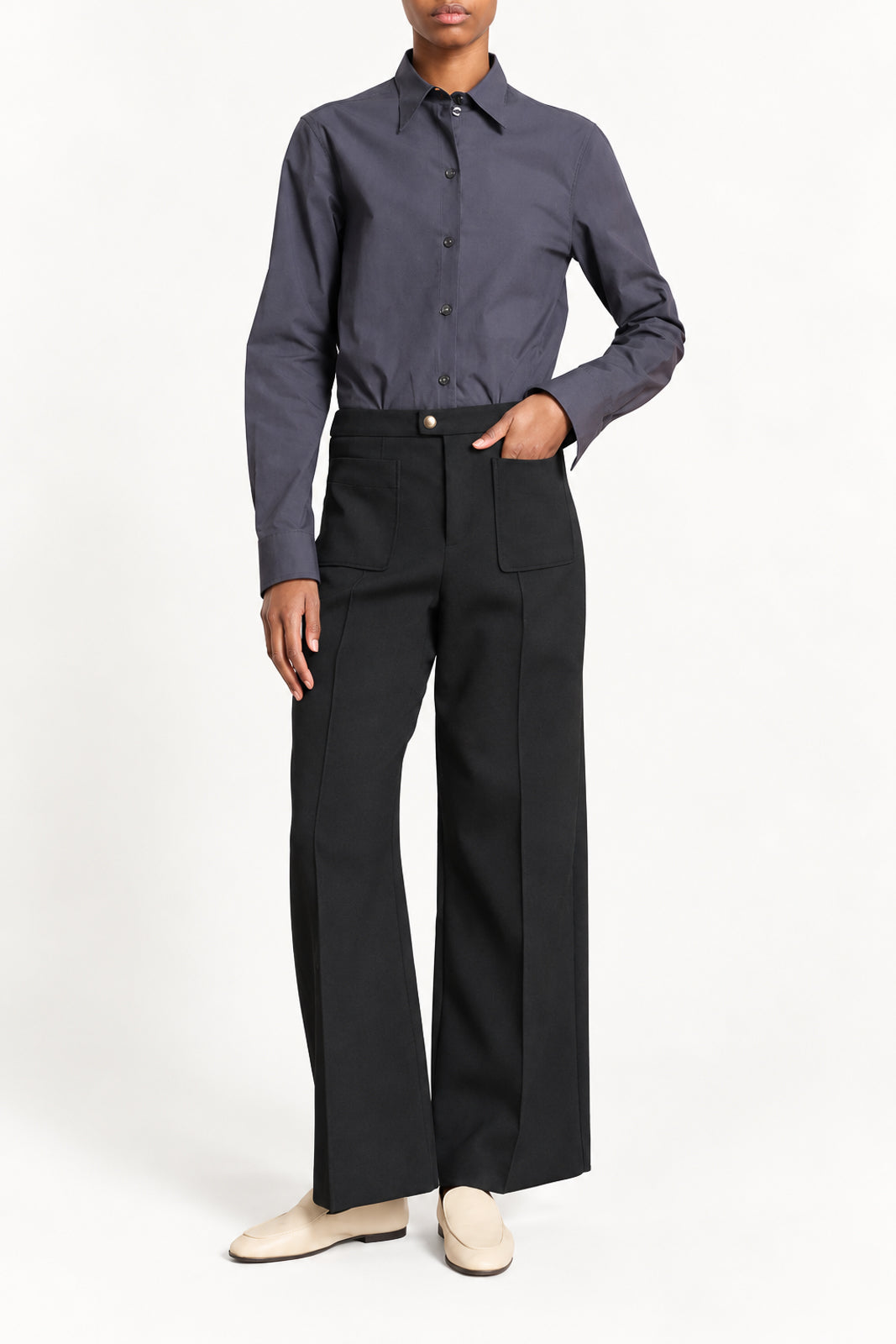 Soeur, Bluse Lavinia in Bleu Nuit