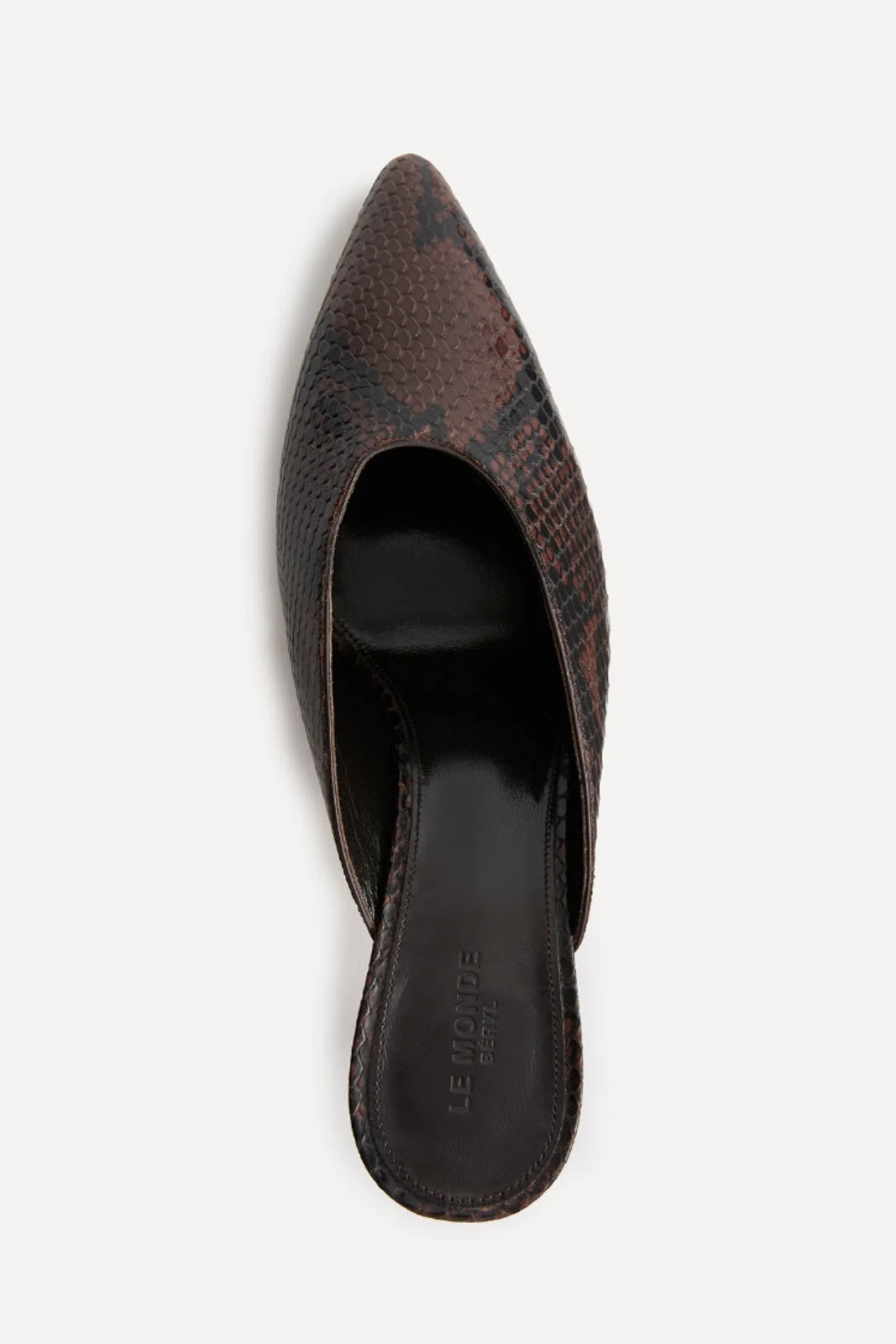 Le Monde Béryl, Sandalen Petra Mule in Chocolate