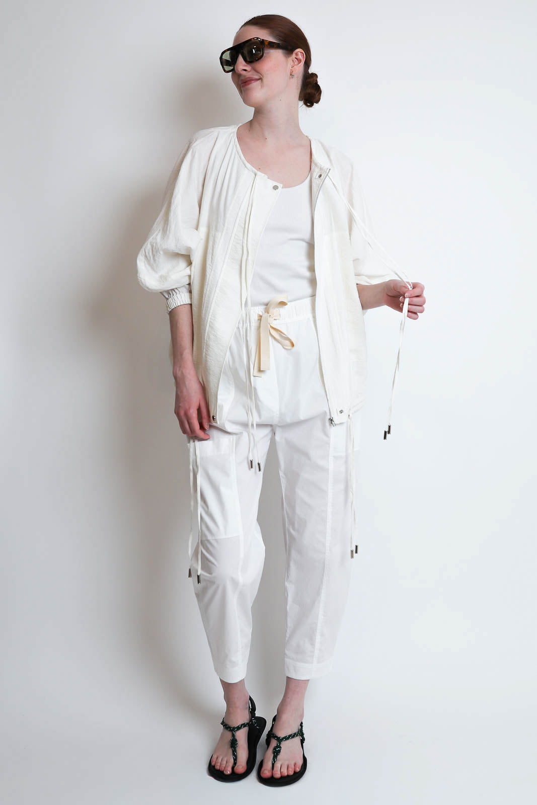 Lee Mathews, Alexia Bomber Jacket in Natural