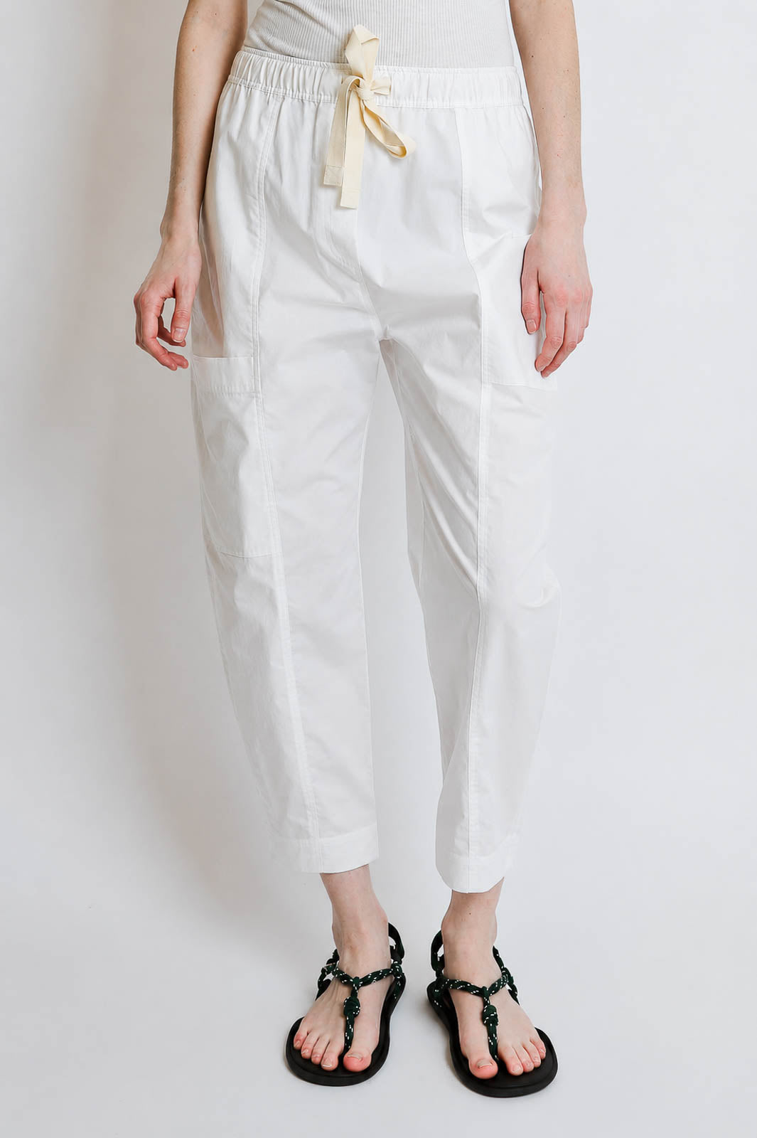 Lee Mathews, Poplin Pants in Natural