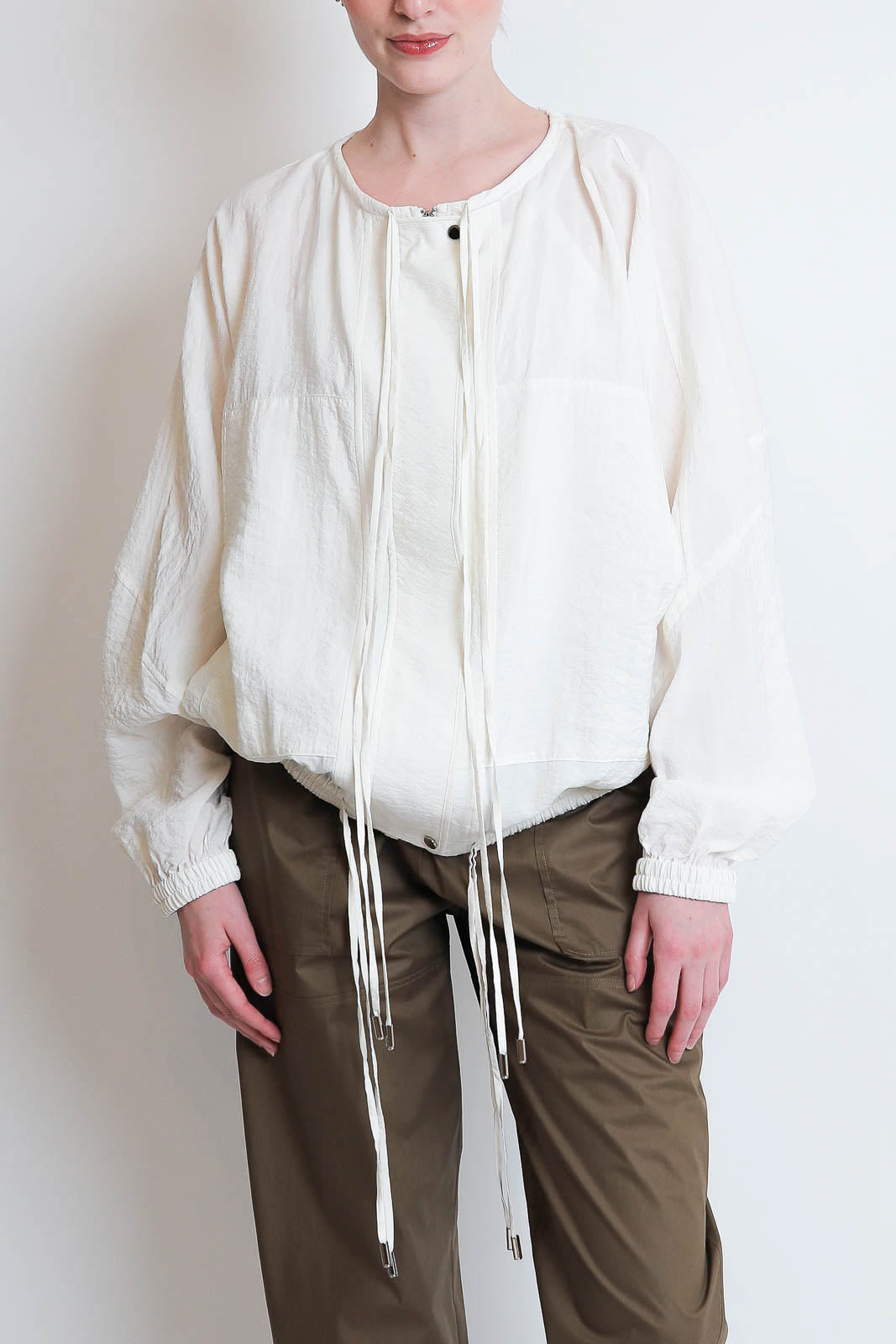 Lee Mathews, Alexia Bomber Jacket in Natural