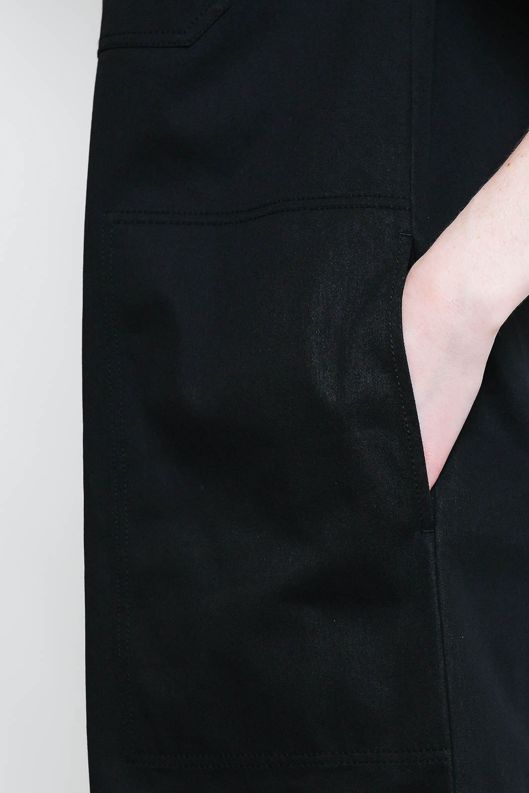 Lee Mathews, Kleid Drill Mini in Schwarz