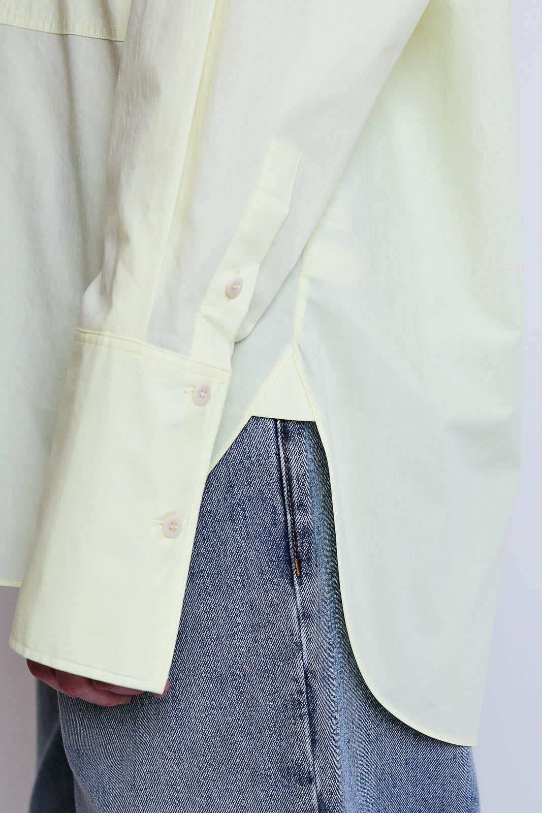 Lee Mathews, Bluse Poplin in Butter