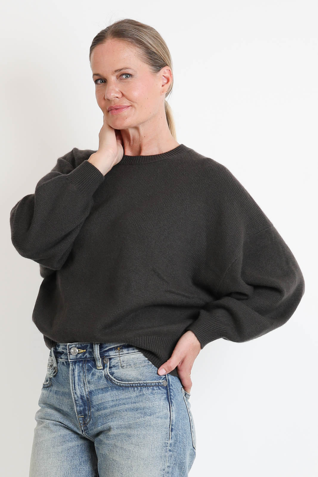 Lisa Yang, Pullover Veira in Dark Fern