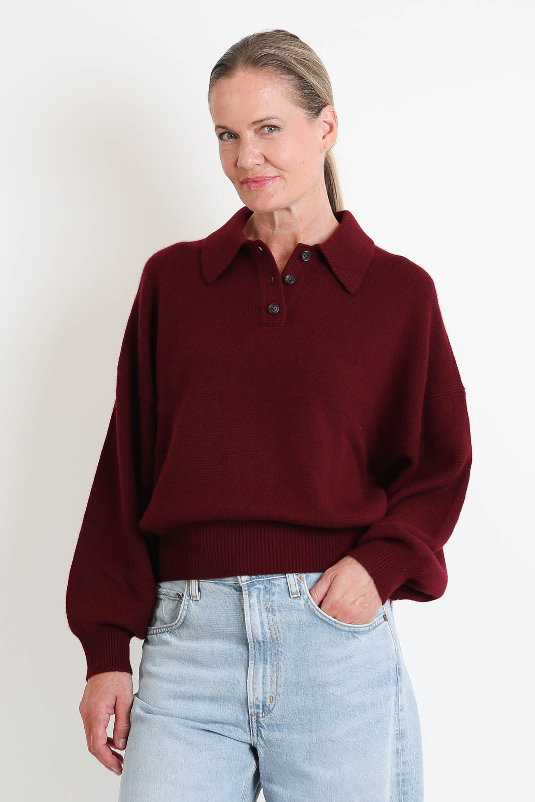 Lisa Yang, Pullover Etta in Deep Plum
